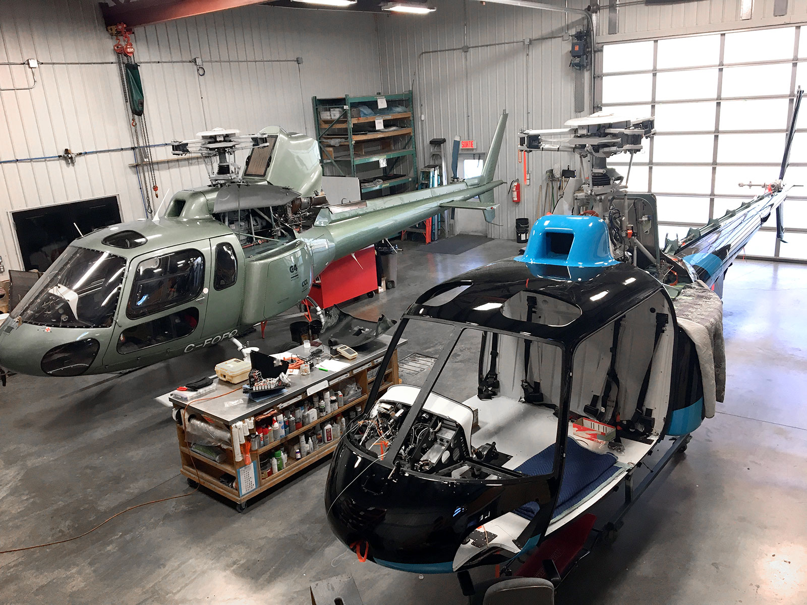 Garage hélicoptère - Heli technik